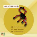 Spinner Poulpe TDAH – vue de profil du fidget poulpe sensoriel