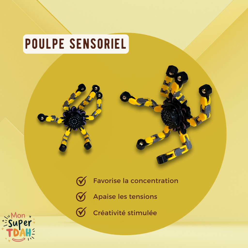 Poulpe Sensoriel TDAH - Apaisement et Concentration