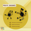 Spinner Poulpe TDAH – fidget tenu en main, idéal pour la régulation sensorielle TDAH