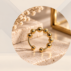 Bague anti-stress à billes TDAH – présentation de la bague sensorielle à billes pour occuper les doigts et apaiser l'anxiété