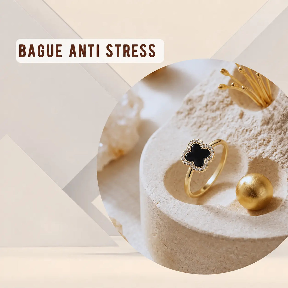Bague anti stress tournante