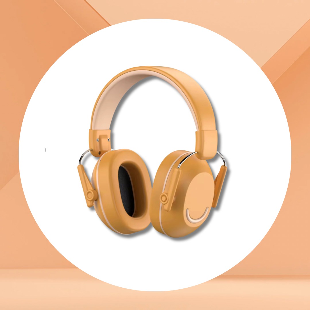 Casque anti-bruit adulte rose pour TDAH, vue de profil — idéal pour se concentrer au bureau ou en open space