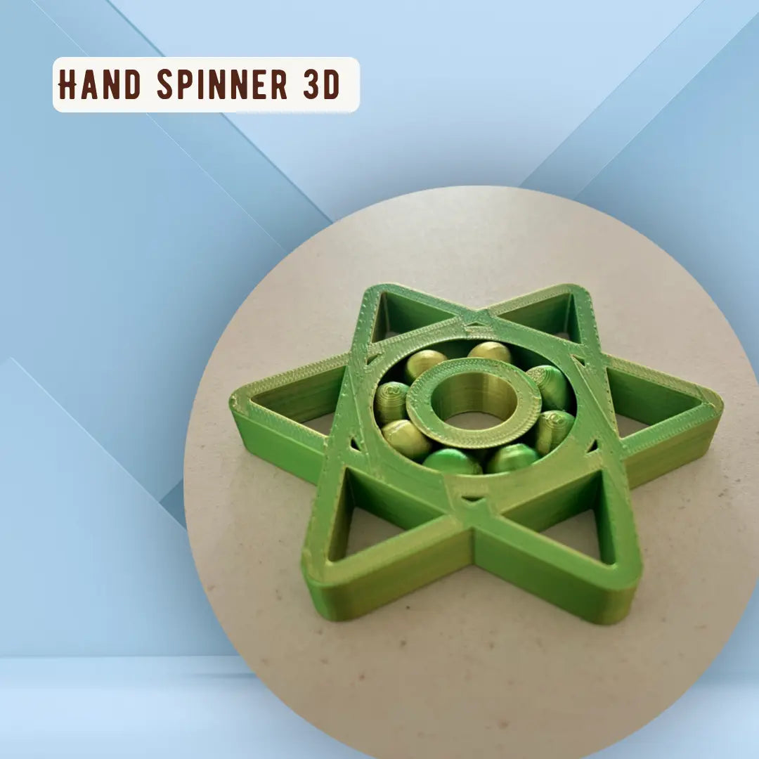 présentation spinner étoile verte