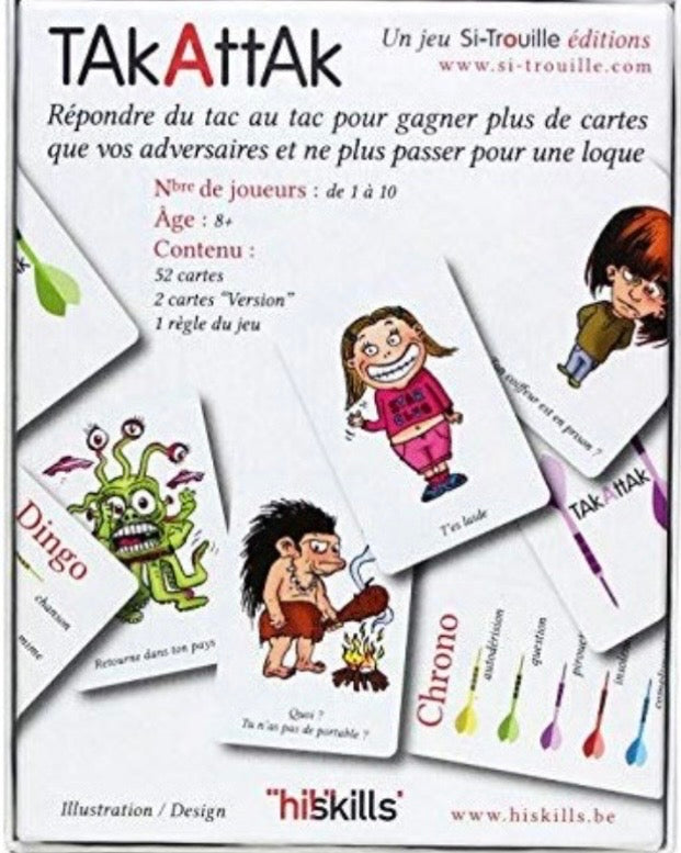 Jeu cartes répartie harcèlement : réponds aux moqueries 8 ans+