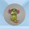 Alphonse l'Axolotl Anti-Stress jaune pailleté — jouet sensoriel fidget toy pour TDAH, anxiété et hypersensibilité