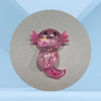 Alphonse l'Axolotl Anti-Stress rose pailleté — jouet sensoriel fidget toy pour TDAH, anxiété et hypersensibilité