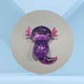 Alphonse l'Axolotl Anti-Stress violet pailleté — jouet sensoriel fidget toy pour TDAH, anxiété et hypersensibilité