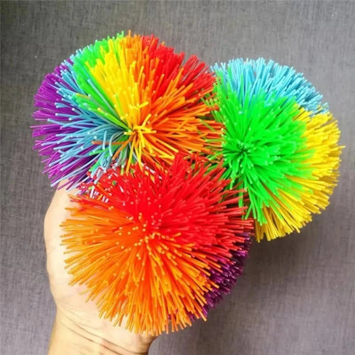 Balle sensorielle Koosh – Douce, colorée, apaisante - Mon Super TDAH