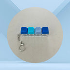 Porte-clés anti-stress clavier lumineux bleu – fidget à touches pour canaliser l'agitation TDAH