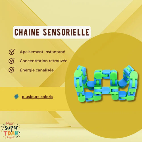 Pack famille TDAH – chaîne fidget sensorielle pour enfants incluse dans le pack