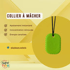 Collier à Mâcher TDAH | Besoin Oral & Focus Discret