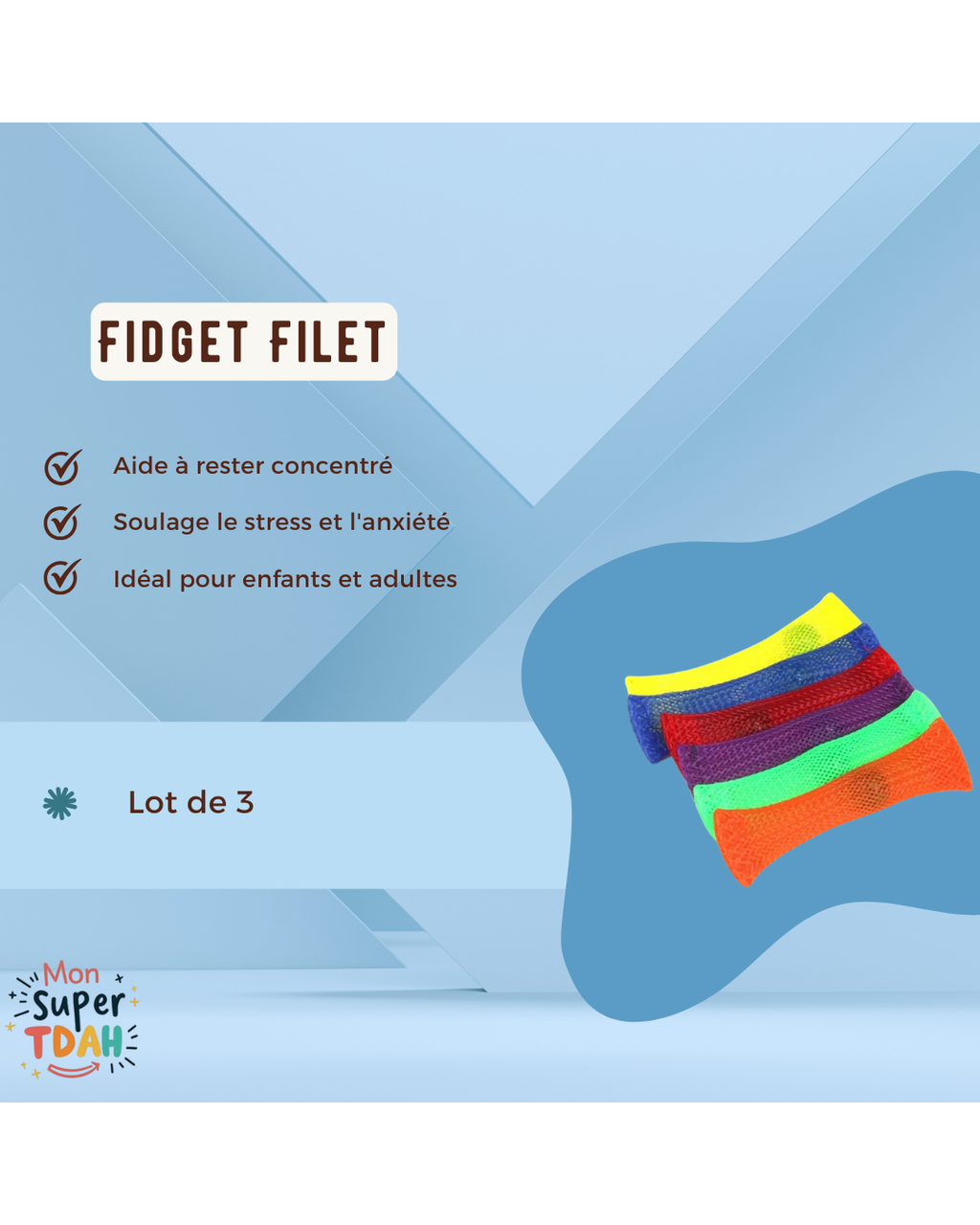 Filet Sensoriel Billes TDAH | Manipulation Tactile Apaisante