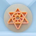 spinner étoile orangé/jaune