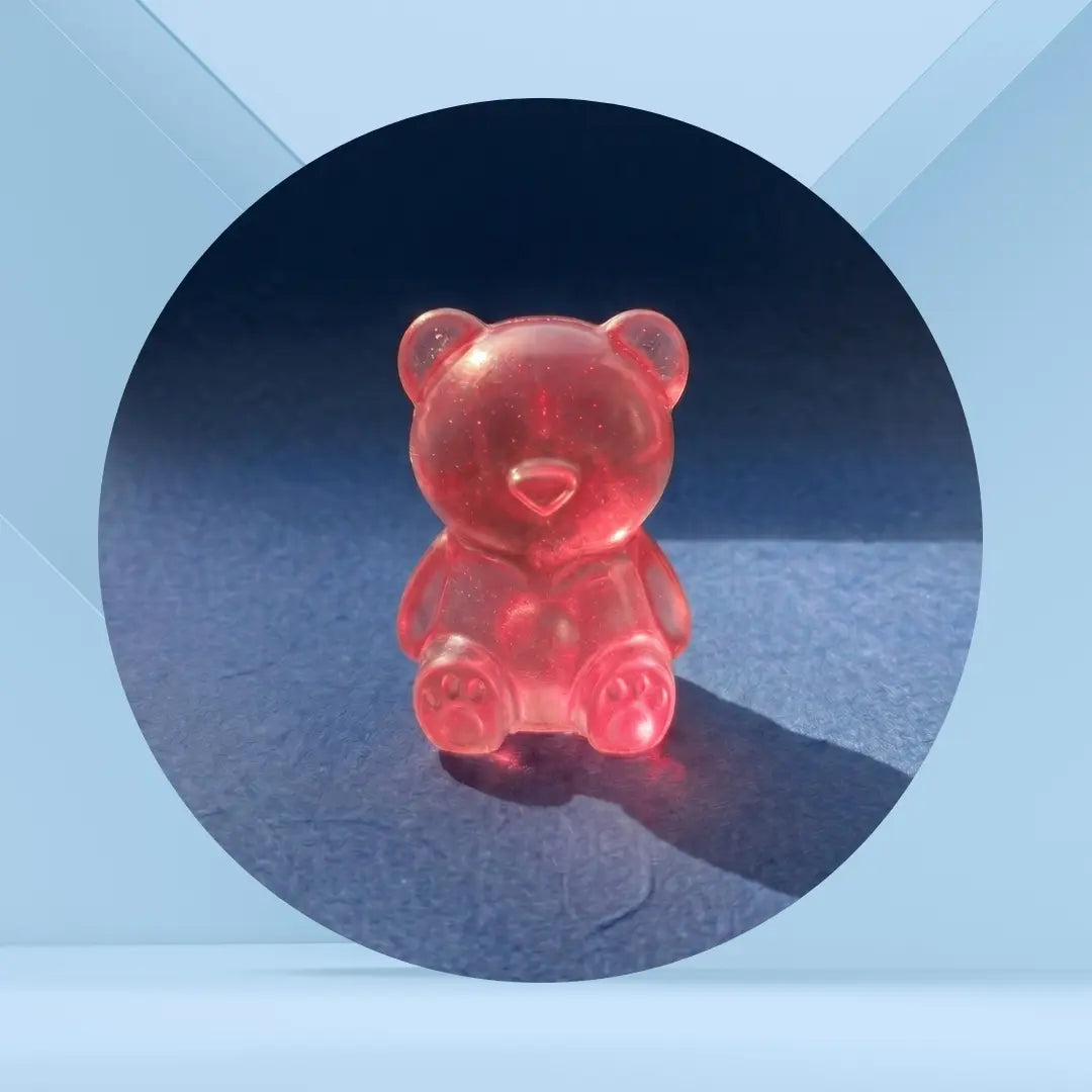 Ourson squishy rose en maltose – fidget à presser anti-stress pour enfants et adultes TDAH
