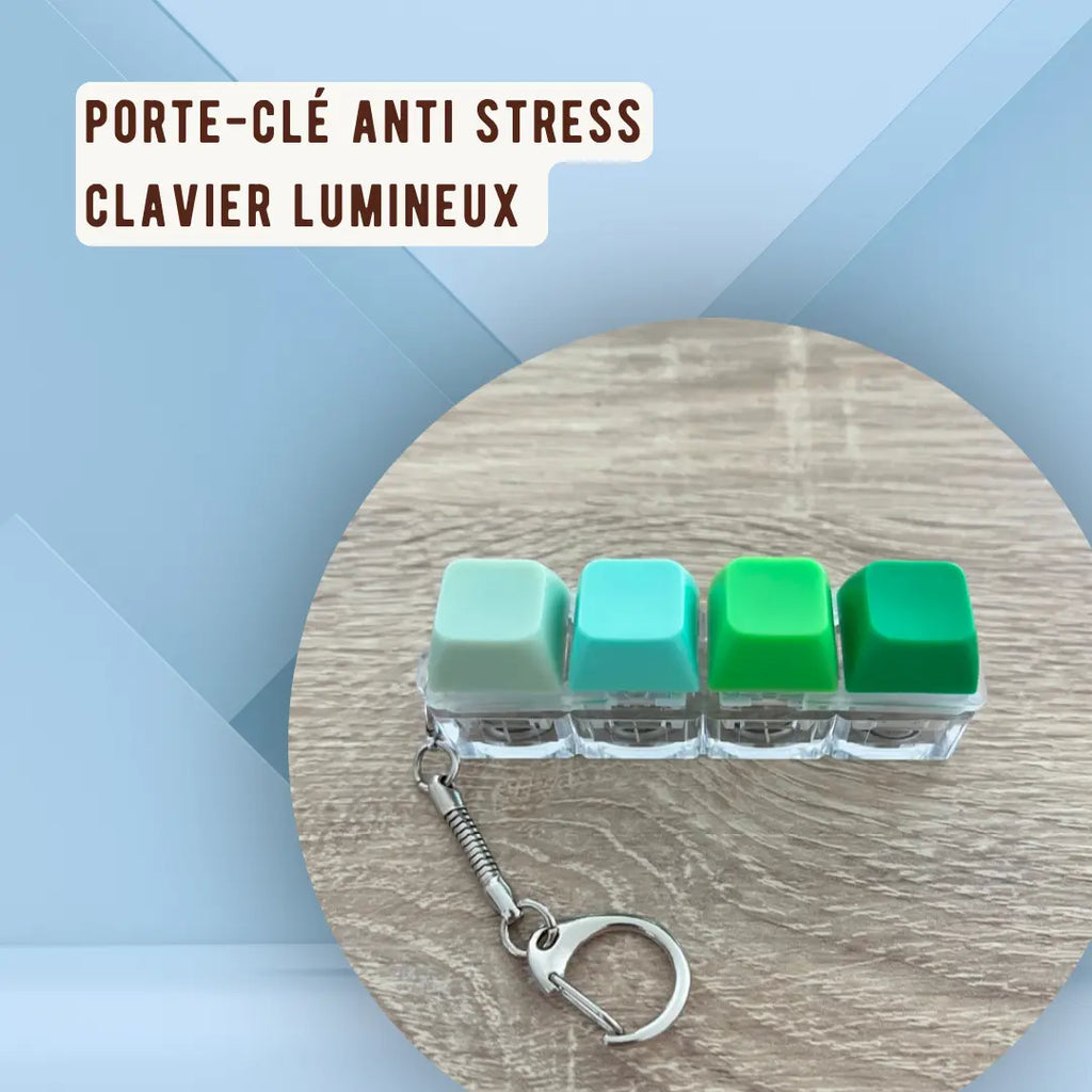 porte-clés anti stress clavier lumineux