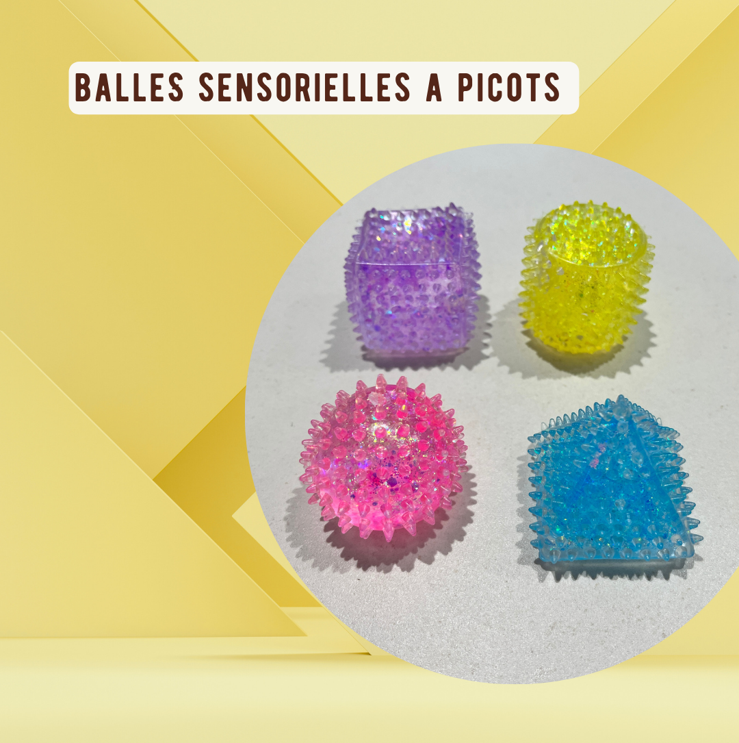lot de balles sensorielles à picots