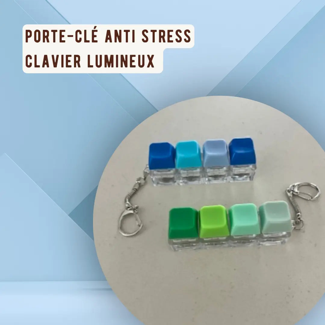 Porte-clés anti-stress clavier lumineux – présentation du fidget clavier rétroéclairé à toucher