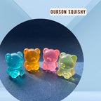 Ourson squishy en maltose – 4 coloris disponibles, fidget doux et réconfortant pour la régulation sensorielle, TDAH et anxiété