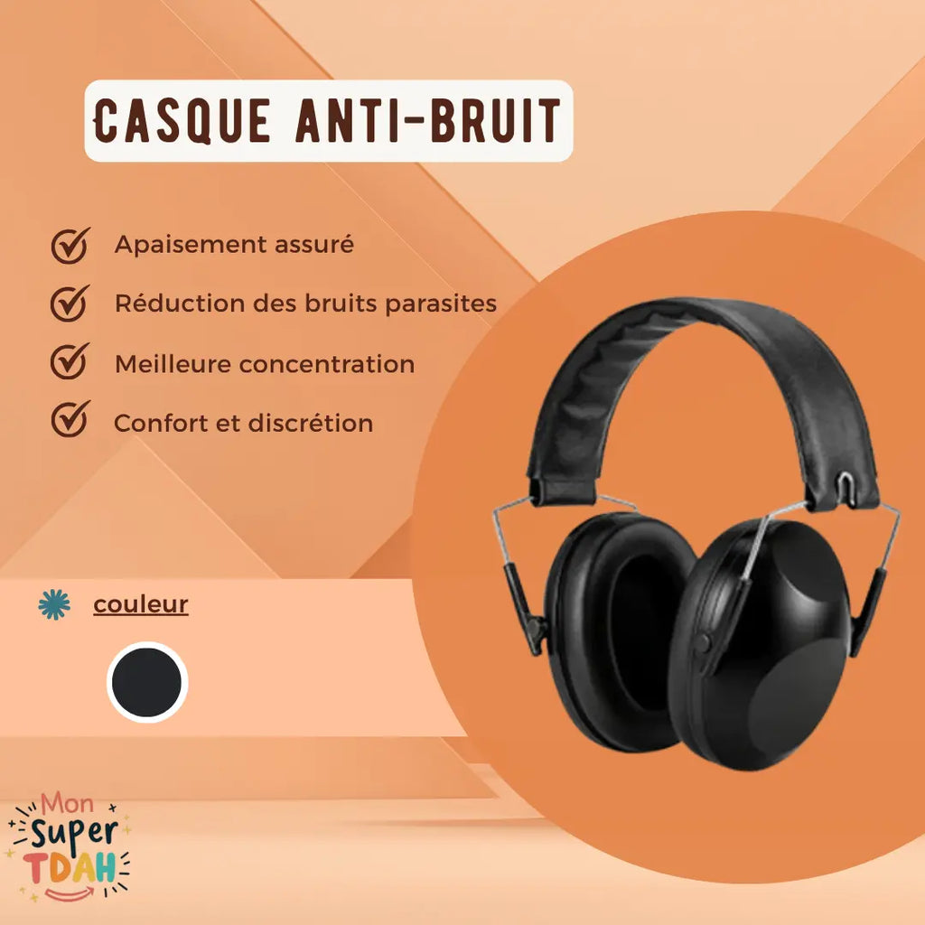 Casque Anti-Bruit TDAH Adulte - Focus Télétravail & Études