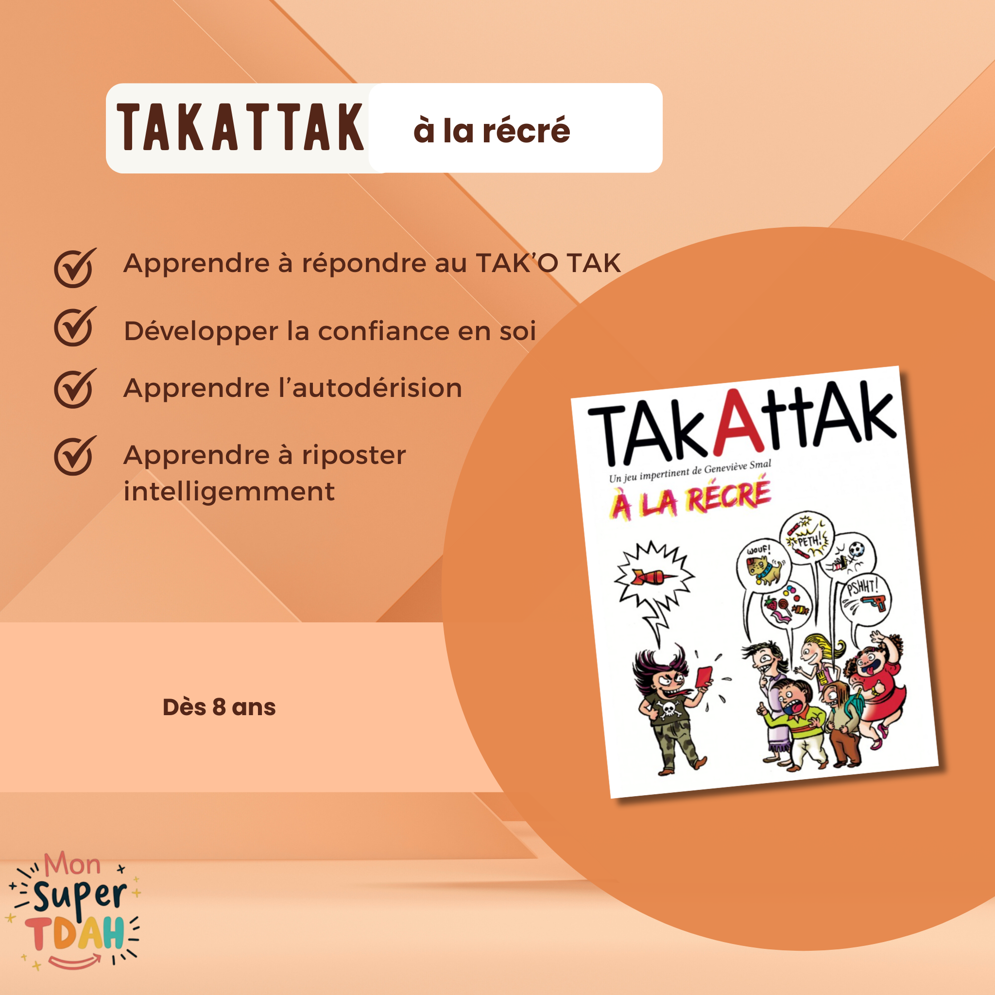 Jeu cartes répartie harcèlement : réponds aux moqueries 8 ans+