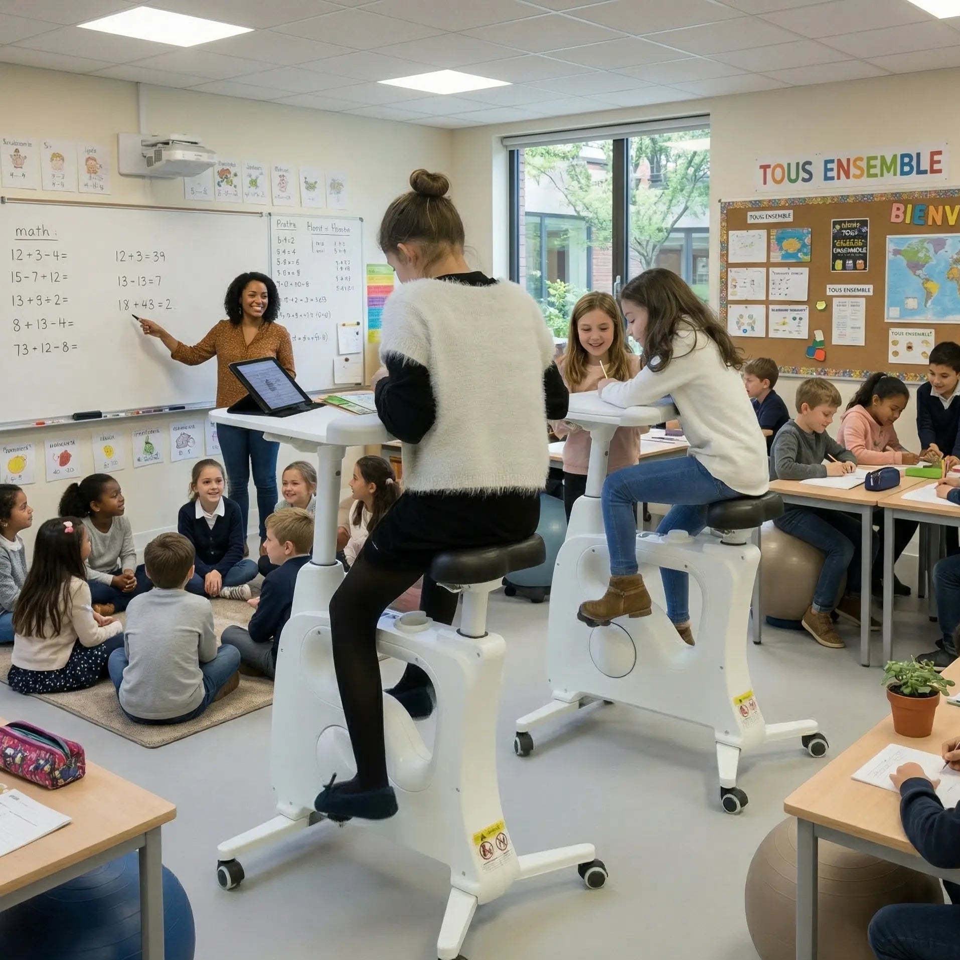 vélo bureau dans une école 